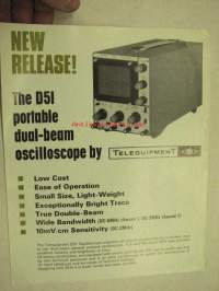Telequipment D51 portable dual-beam oscilloscope -myyntiesite
