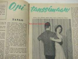 Ajan Sävel 1961 nr 19, opi tanssimaan - tango, tähtikuvasto: Jean Simmons, Brad Dillman, Stuart Whitman, Elaine Stewart