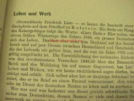 In Deutschlands Namen! Heft 21 Friedrich Lenz; Friedrich List und Gross-Deutschland -saksalaista paatosta HUOM; kirja painettu Suomessa!