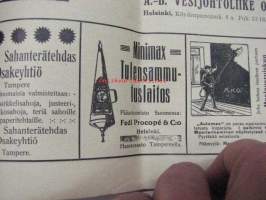 Maanviljelijä 1911 nr 5 sis. mm. G. Hartman / Lincoln lokomobiilit, Turun Rautateollisuus Oy lokomobiilit, puimakoneet -kuvalliset mainokset