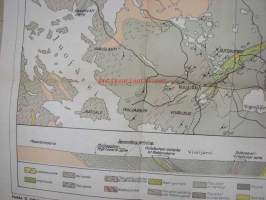 General geological map of the Outolumpu region 1 : 100 000 1953 -kartta