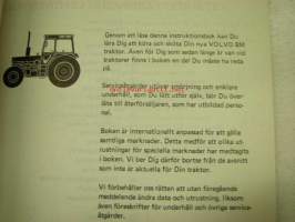 Volvo BM 2650, 2654 traktor instruktionsbok -käyttöohjekirja ruotsiksi