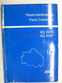 Volvo Penta AQ 200D, AQ 200F Reservdelskatalog, Parts Catalogue -varaosaluettelo