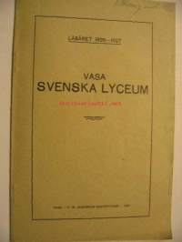 Vasa svenska lyceum läseåret 1926-1927