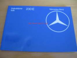 Mercedes-Benz 230 E -instruktionsbok (Typ 123)