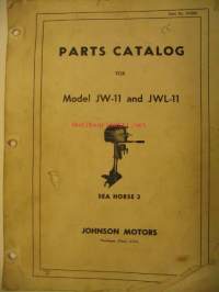 Johnson Sea Horse JW-11 JWL-11 parts catalog 1955