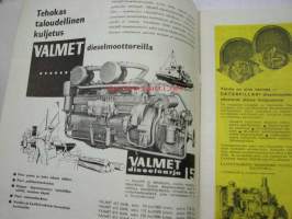 Diesel-lehti 1961 nr 4 -runsas mainoskuvitus työkoneista ja moottoreista ym.