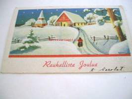 Postikortti / Postkort Rauhallista joulua