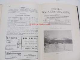 Nordisk kvinnogymnastik - årgång 1939 -sidottu vuosikerta