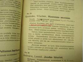 V. 1913 Kirja-opas kustannusliike Arvi A. Kariston Hämeenlinnassa v. 1913 kustannuksella ilmestyneestä kirjallisuudesta