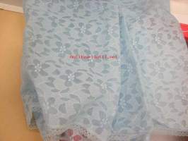 Palmu trikoo -naisten keinokuituinen yöpaita 1960-luvulta pakkauksineen, koko 40, käytössä ollut