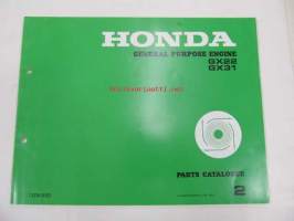 Honda General purpose engine GX22, GX31 Parts catalogue 2 -varaosaluettelo