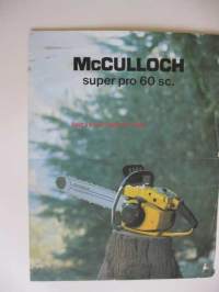 McCulloch super pro 60 cc moottorisaha -myyntiesite