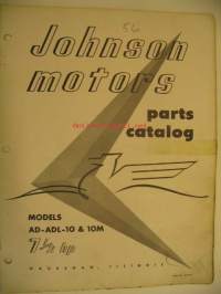 Johnson AD-ADL-10 &amp; 10M 7.5 hp 1956 parts catalog