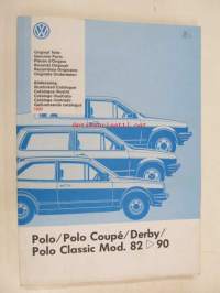 Volkswagen Polo / Polo Coupé / Derby / Polo Classic Mod. 82 &gt; 90 Genuine Parts Illustrated Catalogue 1991 -varaosaluettelo