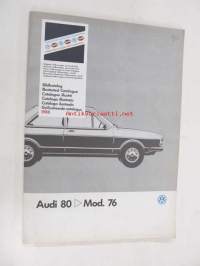 Audi 80 &gt; Mod. 76 Genuine Parts Illustrated Catalogue 1988 -varaosaluettelo