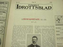 Finskt Idrottsblad 1913 nr 10 (Kansikuvitus Alexander Federley)