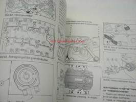 Ford Sierra L, Laser, GL, Ghia &amp; iS, XR 4i 1993 cc och 2792 cc 1982-1988 -reparationshandbook -korjausohjekirja ruotsiksi