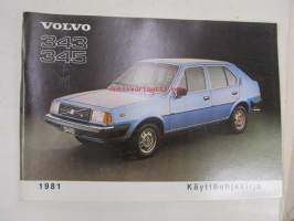 Volvo 343, 345 - käyttöohjekirja 1981