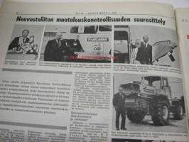 Koneviesti 1976 nr 15 -mm. Artikkelit, mainokset, kuvat; Ford kuussataset, David Brown, Neuvostoliiton maatalouskoneiden suuresittely, Junkkari pienoisrehutehdas,