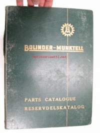 Bolinder-Munktell Dieseltraktor typ 470 Reservdelskatalog, Spare parts catalogue -varaosaluettelo