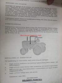 Bolinder-Munktell traktor typ 21-25 - 31-34 Reservdelskatalog -varaosaluettelo