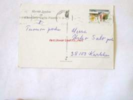 postikortti  yksi hirvi