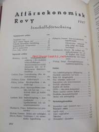 Affärsekonomisk Revy -sidottu vuosikerta 1947