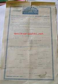 palovakuutus  irtaimistopalo  marraskuu 30. 1951
