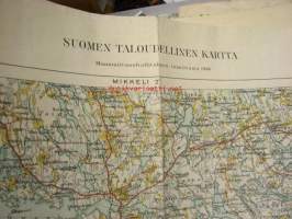 Mikkeli 1940 / Suomen taloudellinen kartta, lehti IV:8 Mäntyharju