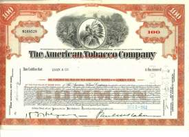 The American Tobacco Company  osakekirja  USA 1962