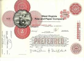 West Virginia Pulp and Paper Company   osakekirja  USA 1967