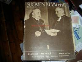 Suomen Kuvalehti 3.1954. (16.1.)Haapasaari pienoisyhdyskunta Suomenlahden ulapalla, Ruoka ja vesi loppuvat ( prof. A.I.Virtanen)