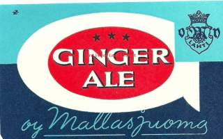 Ginger Ale  - Oy Mallasjuoma,  juomaetiketti