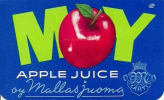 Moy Apple Juice - Oy Mallasjuoma,  juomaetiketti