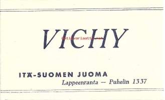 Vichy - Itä-Somen Juoma , juomaetiketti