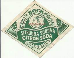 Sitruuna Suudaa-   juomaetiketti