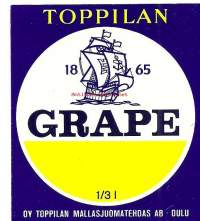 Toppilan Grape  -   juomaetiketti