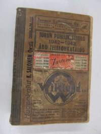 Turun puhelinluettelo, Turku - Åbo telefonkatalog 1942-1943
