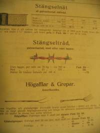 Agros - Aitausverkkoa -mainos v 1909