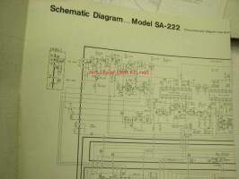 SA-222 stereo schematic diagram -piirikaavio