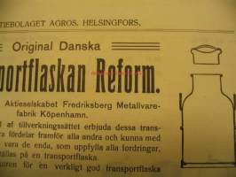 Maidonkuljetusastiat Reform Agros myyntiesite v. 1910