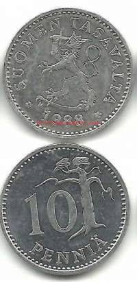 10 penniä  1988