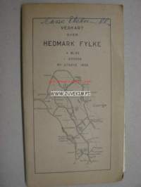 Vegkart over Hedmark Fylke -kartta