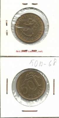 50 penniä  1968
