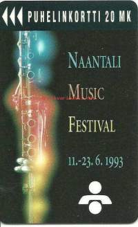 Puhelinkortti D41  Naantalin Musiikkijuhlat 1993