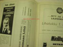 Turun Riento koripallo mestaruussarja 1967 -käsiohjelma