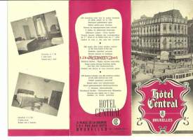 Hotel Central, Bruxelles, esite 1953