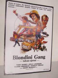 Blondini Gang - takaa-ajetut -elokuvajuliste, Tony Barry, Kelly Johnson, Geoff Murphy