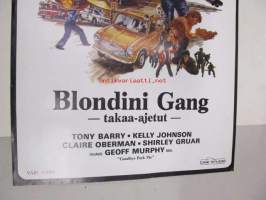 Blondini Gang - takaa-ajetut -elokuvajuliste, Tony Barry, Kelly Johnson, Geoff Murphy